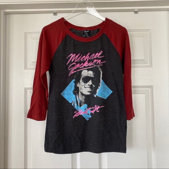 Bravado Tops - Bravado | Michael Jackson Beat It Baseball Tee